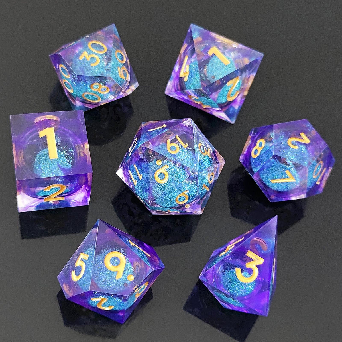 Arcane Rift Dnd Arcane Rift | Liquid Core | 7 Piece Dice Set – Tabletop Dominion Wholesale