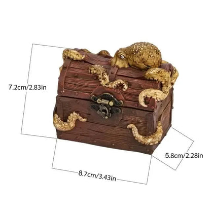 Deepsea Hoard | Brown | Cast Resin Dice Box