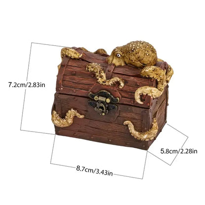 Deepsea Hoard | Brown | Cast Resin Dice Box