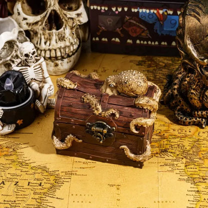 Deepsea Hoard | Brown | Cast Resin Dice Box