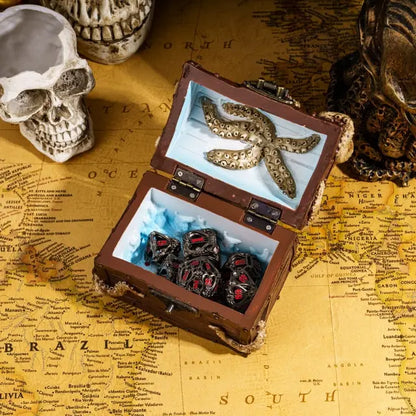 Deepsea Hoard | Brown | Cast Resin Dice Box