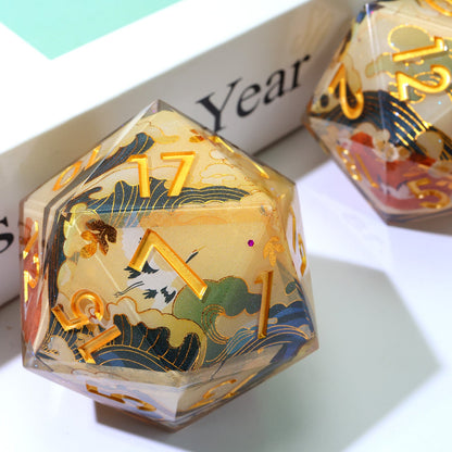 Whispering Glade | 50mm D20 | Oversized Art Core Dice