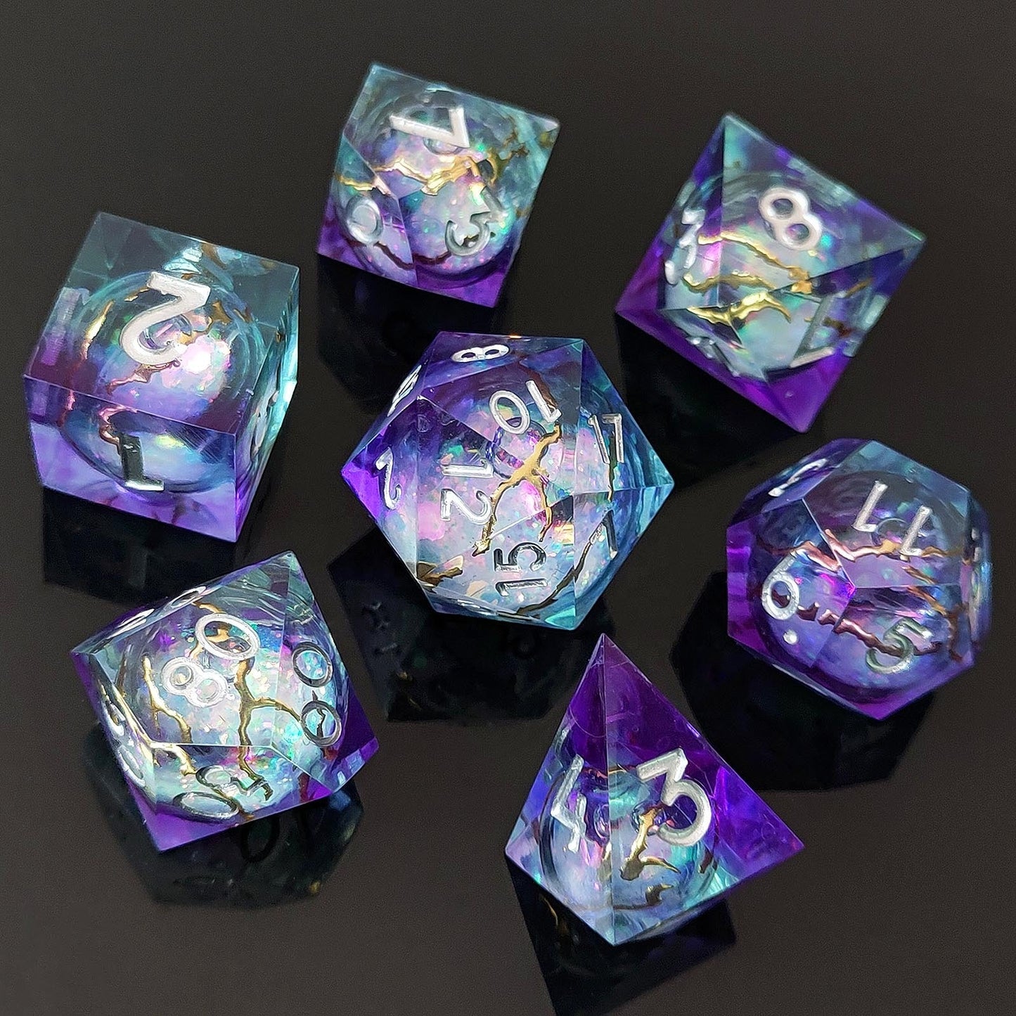 Starlight Elixir | Liquid Core | 7 Piece Dice Set