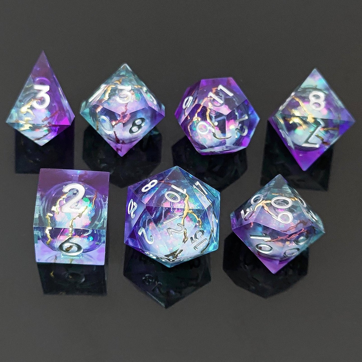 Starlight Elixir | Liquid Core | 7 Piece Dice Set