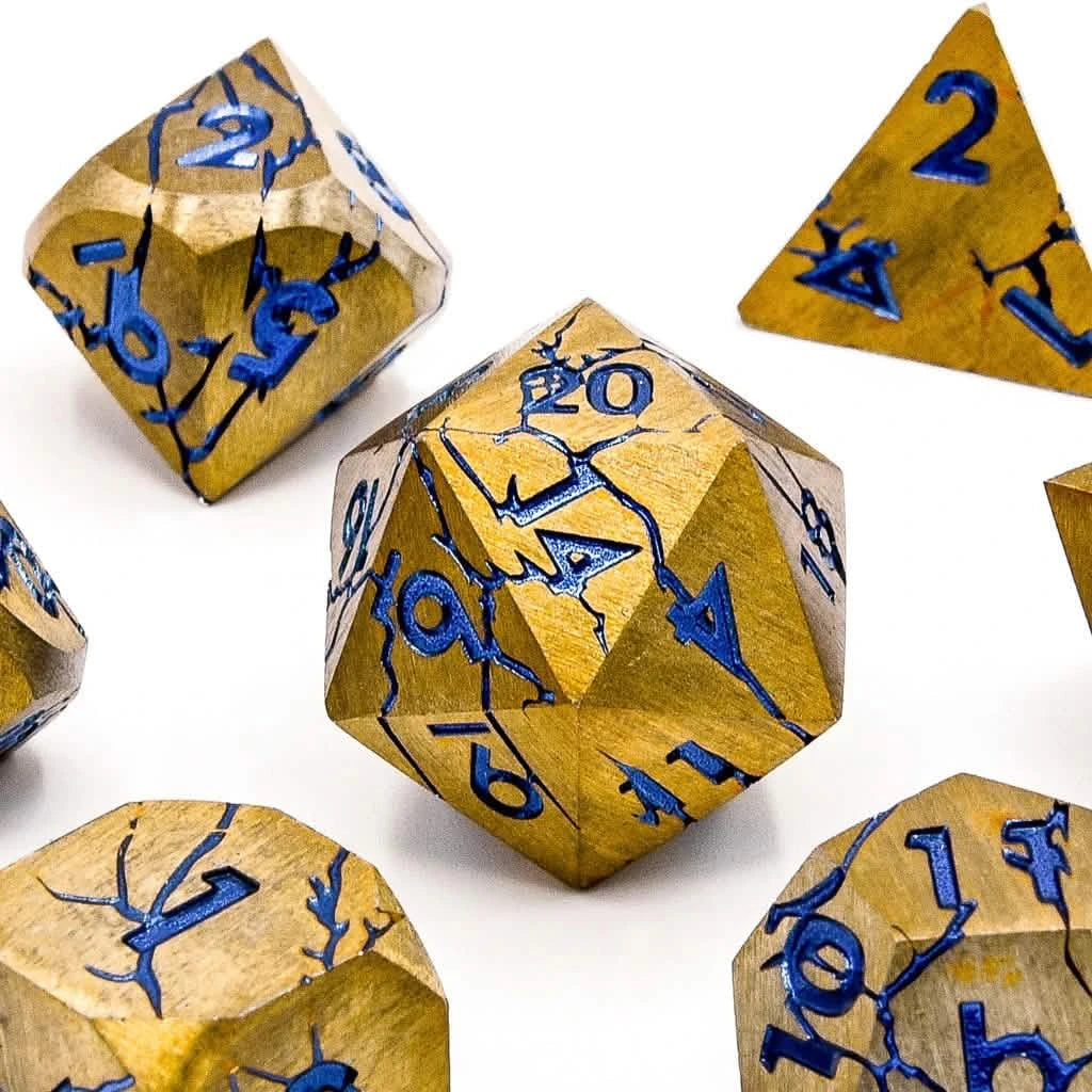 Hextech | Solid Metal Dice | 7 Piece Set