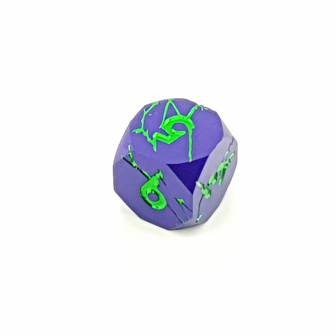 Wraith Bloom | Solid Metal Dice | 7 Piece Set