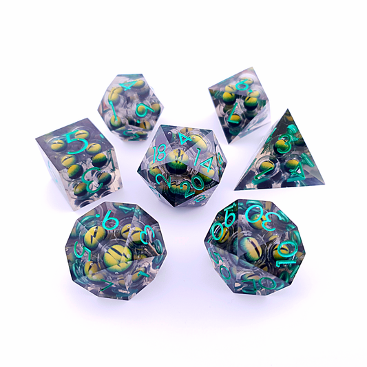 Eyes of Envy | 30mm D20 | Liquid Core Dice | Single Dice
