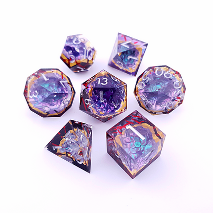 Chaos Nexus | Geode Dice | 7 Piece Set
