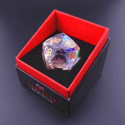 Planar Prism | 30mm D20 | Diamond Cut Sharp Edge