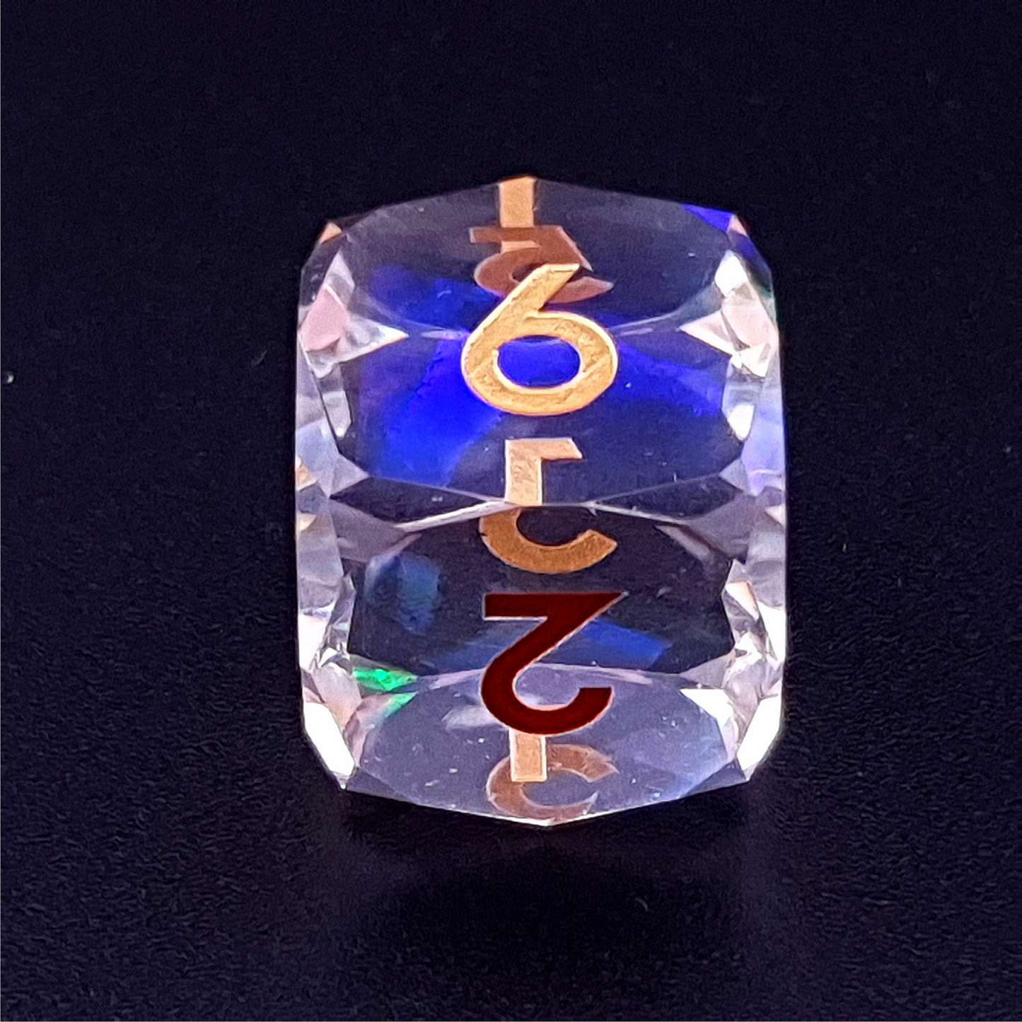 Planar Prism | Diamond Cut Sharp Edge Resin | 7 Piece Dice Set