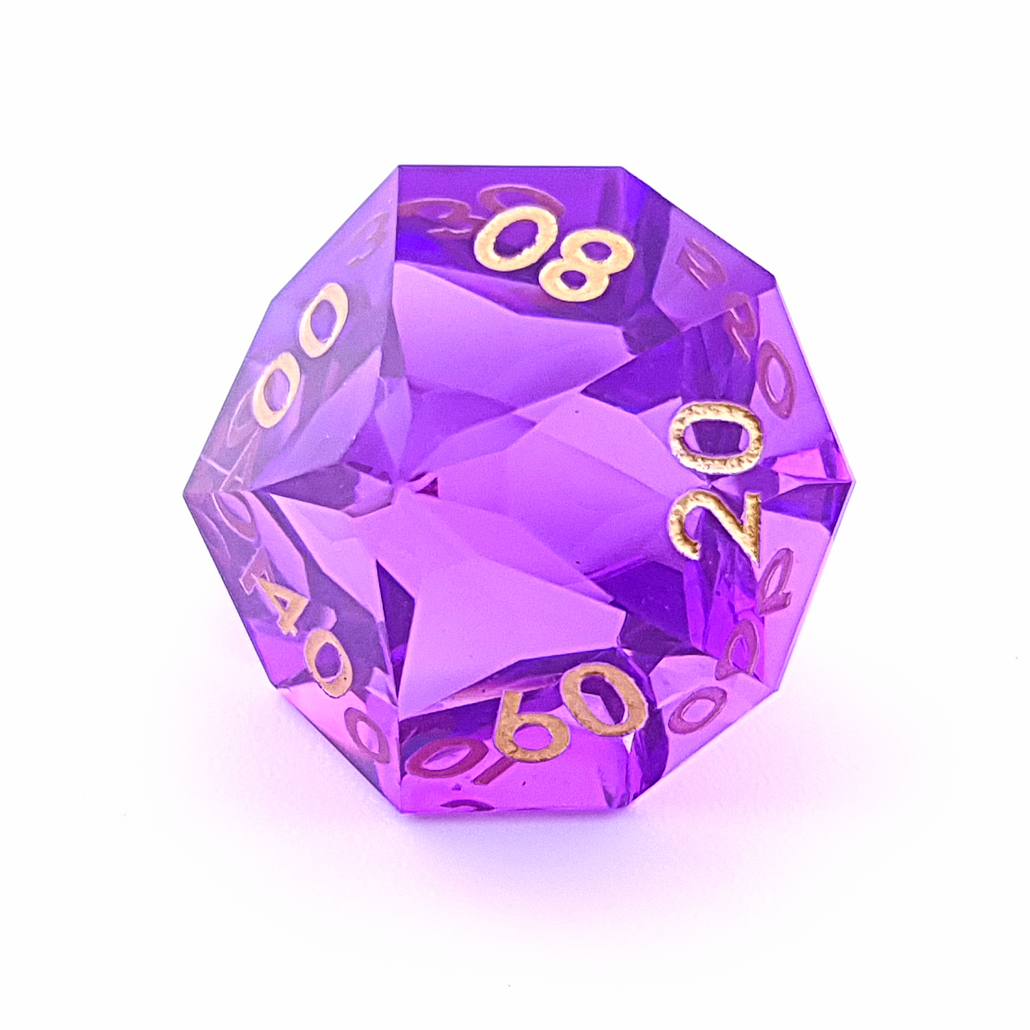Arcane Prism | Diamond Cut Sharp Edge Resin | 7 Piece Dice Set