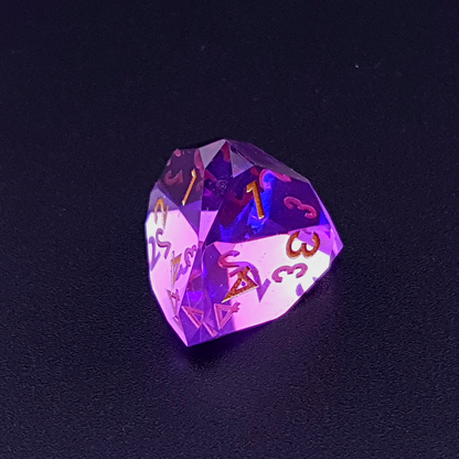 Arcane Prism | Diamond Cut Sharp Edge Resin | 7 Piece Dice Set