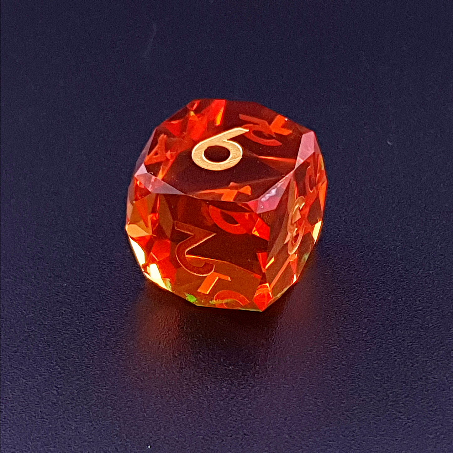 Molten Prism | Diamond Cut Sharp Edge Resin | 7 Piece Dice Set