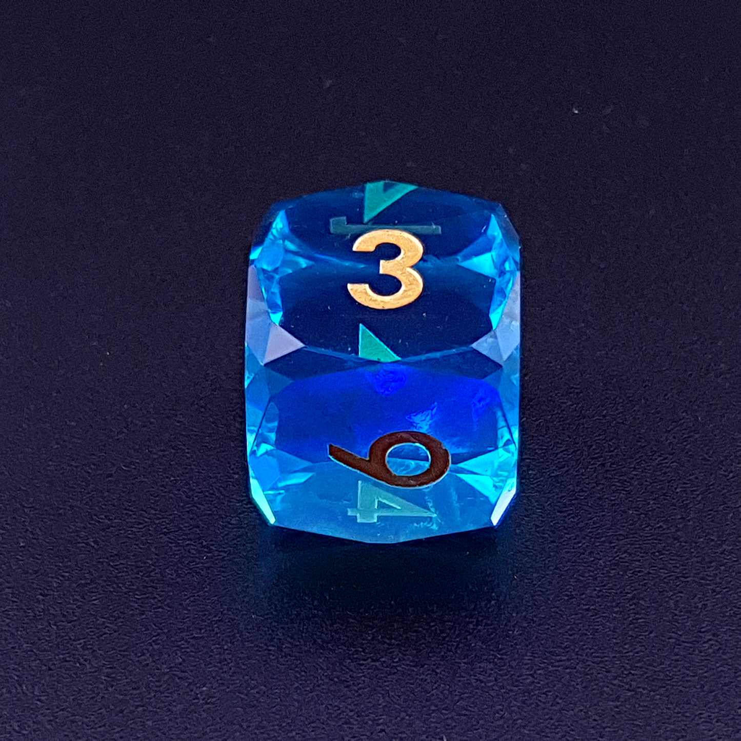 Aether Prism | Diamond Cut Sharp Edge Resin | 7 Piece Dice Set