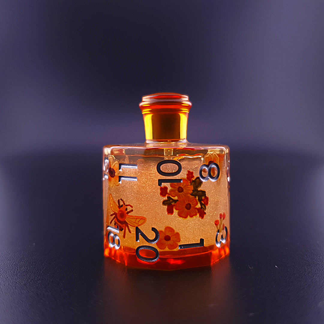 Elixir of Renewal | Potion Bottle Dice | Liquid Core | 7 Piece Dice Set