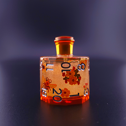 Elixir of Renewal | Potion Bottle Dice | Liquid Core | 7 Piece Dice Set