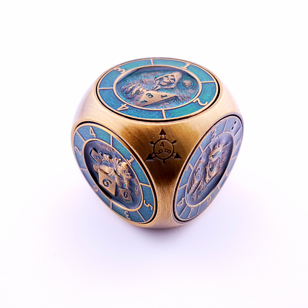 Talisman of Omens | Dice Spinner | Bronze Green