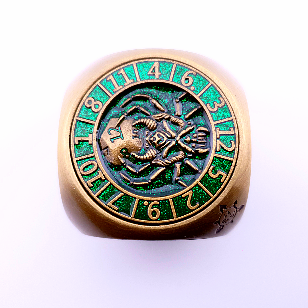 Talisman of Omens | Dice Spinner | Bronze Green