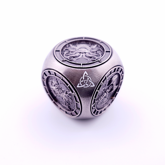Talisman of Omens | Dice Spinner | Ancient Silver (Pocket Edition)