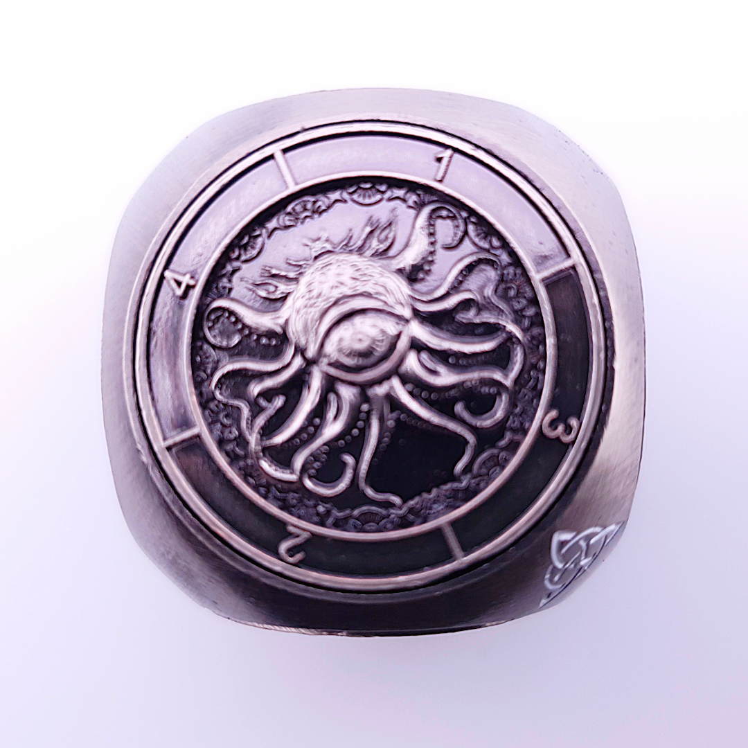 Talisman of Omens | Dice Spinner | Ancient Silver (Pocket Edition)