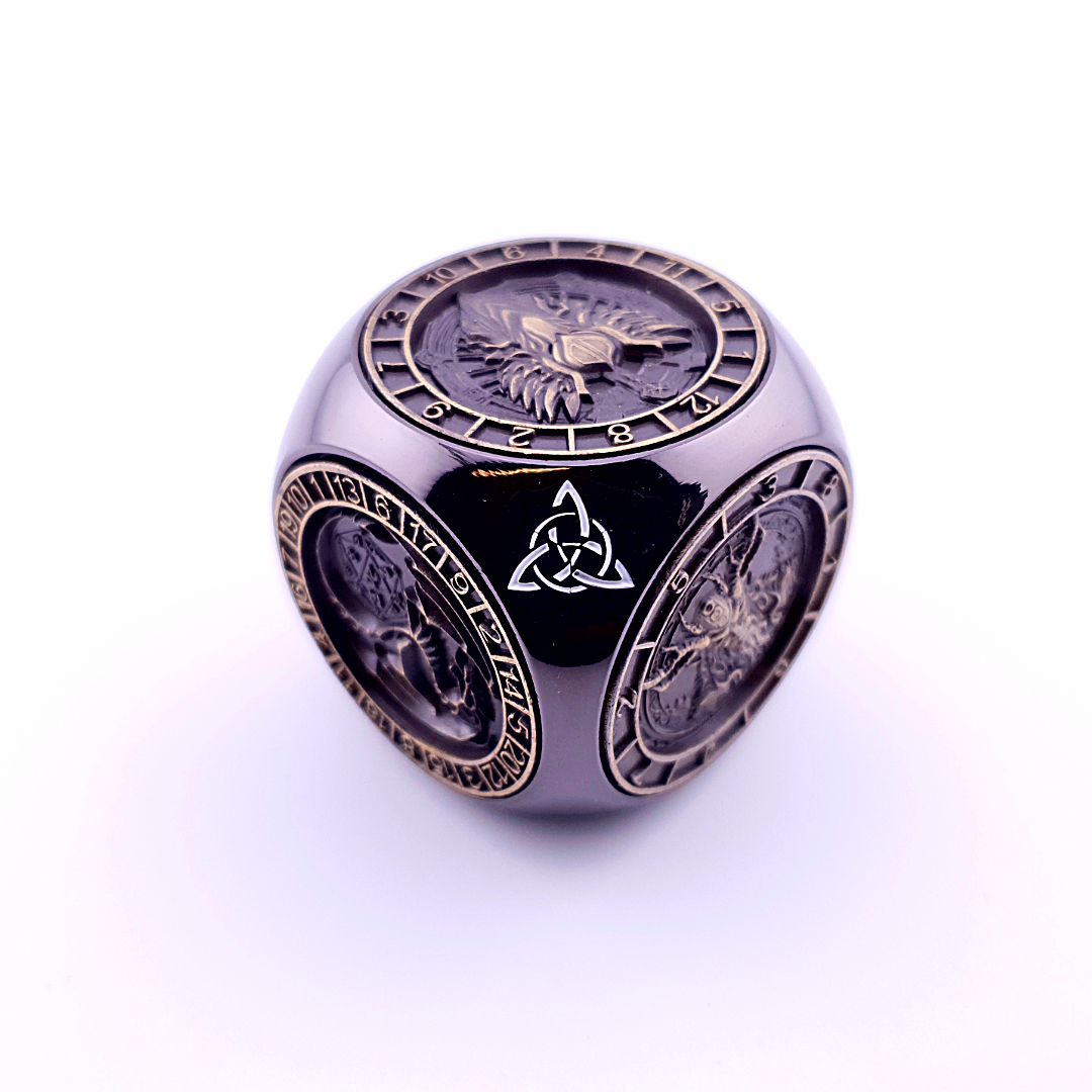 Talisman of Omens | Dice Spinner | Black (Pocket Edition)