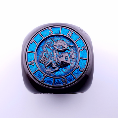 Talisman of Omens | Dice Spinner | Black Blue