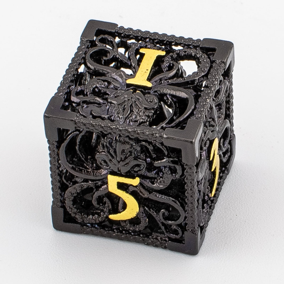 Abyssal Kraken | Hollow Metal D&D Dice Set | 7 Piece