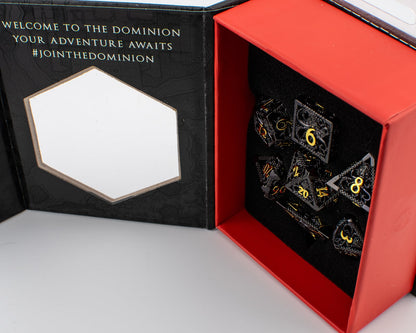 Abyssal Kraken | Hollow Metal D&D Dice Set | 7 Piece