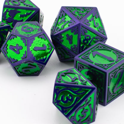 Mystic Elementalist | Solid Metal Dice | 7 Piece Set