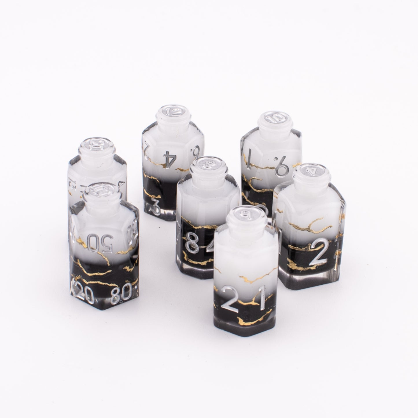 Spirit Elixir | Potion Bottle Resin Dice Set | 7 Piece Set