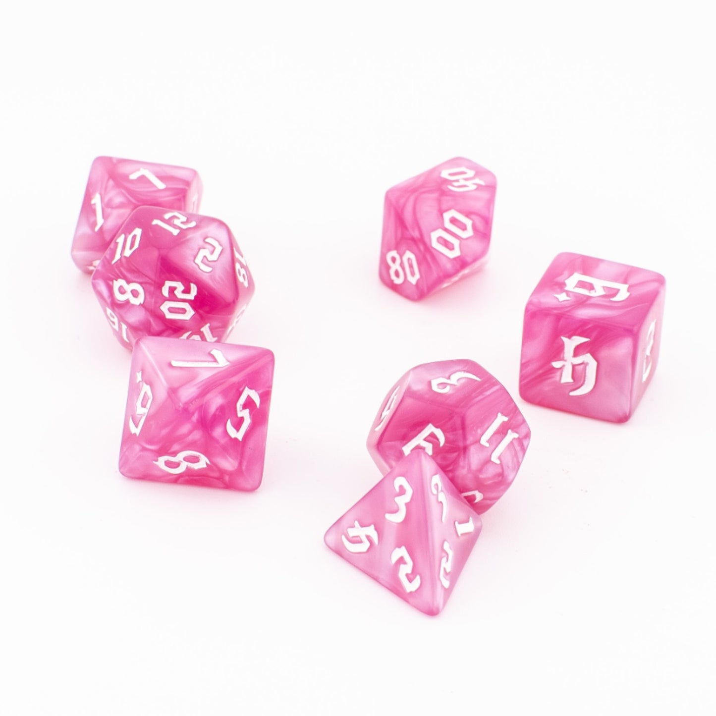 Ethereal Dreamscape | Soft Edge Dice | Acrylic | 7 Piece Set