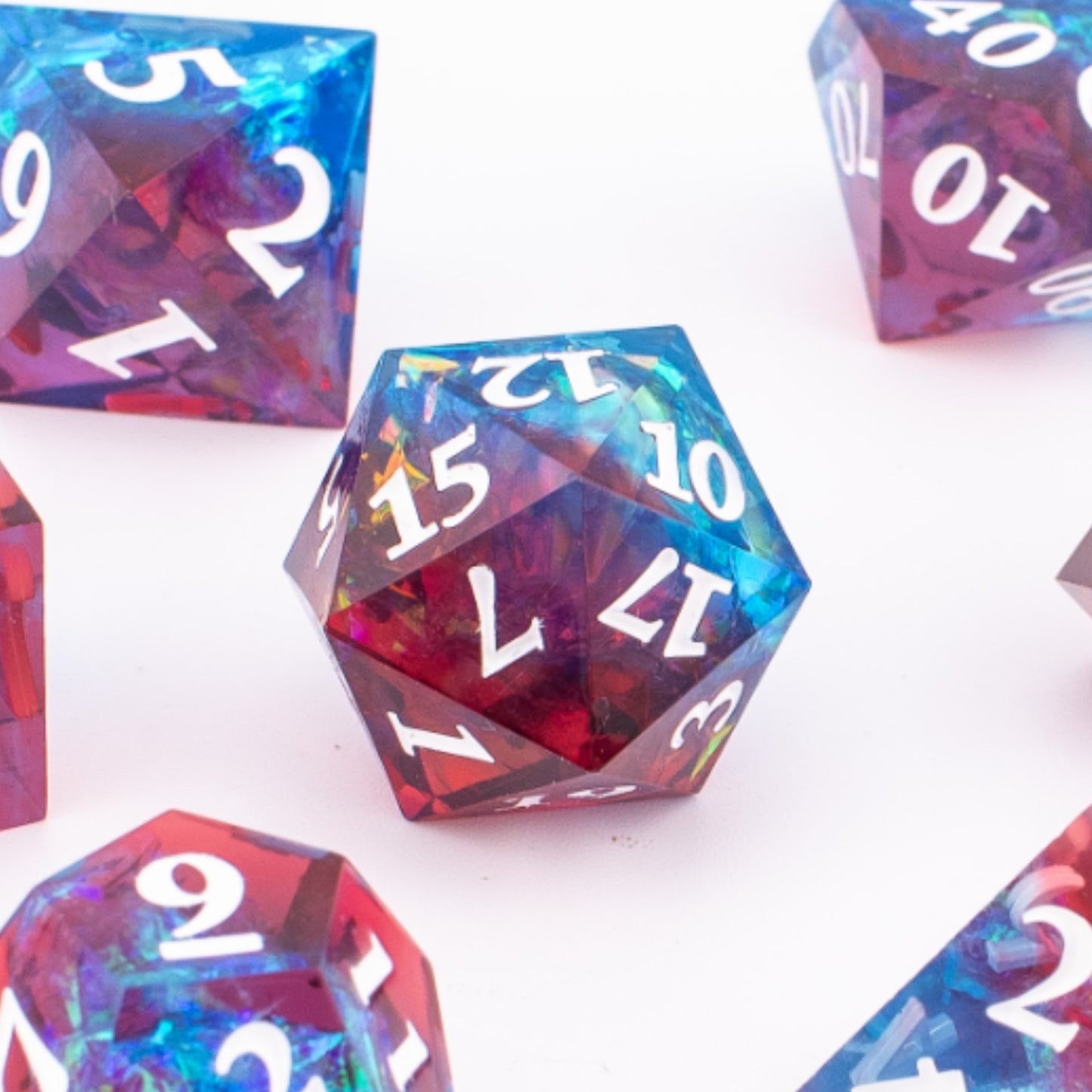 Nebula Voyager | Sharp Edge Resin Dice | 7 Piece Set