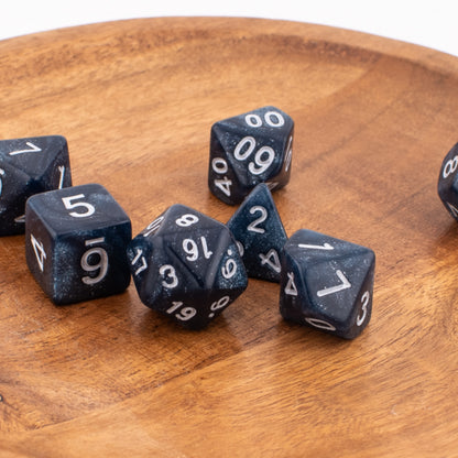 Galactic Void | Soft Edge Dice | Acrylic | 7 Piece Set
