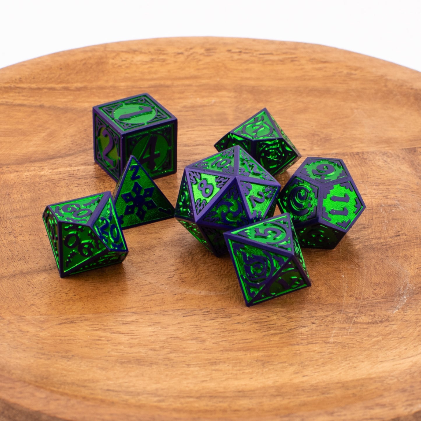 Mystic Elementalist | Solid Metal Dice | 7 Piece Set