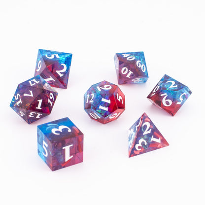 Nebula Voyager | Sharp Edge Resin Dice | 7 Piece Set