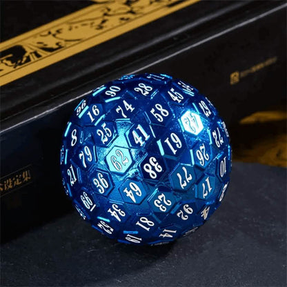 Azure Oracle | Solid Metal Dice | 45MM D100