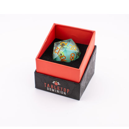 Spring in Play | Oversized Liquid Core D20 | Resin | Single D20