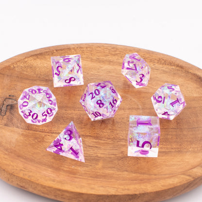 Nebula Voyager | Sharp Edge Resin Dice | 7 Piece Set