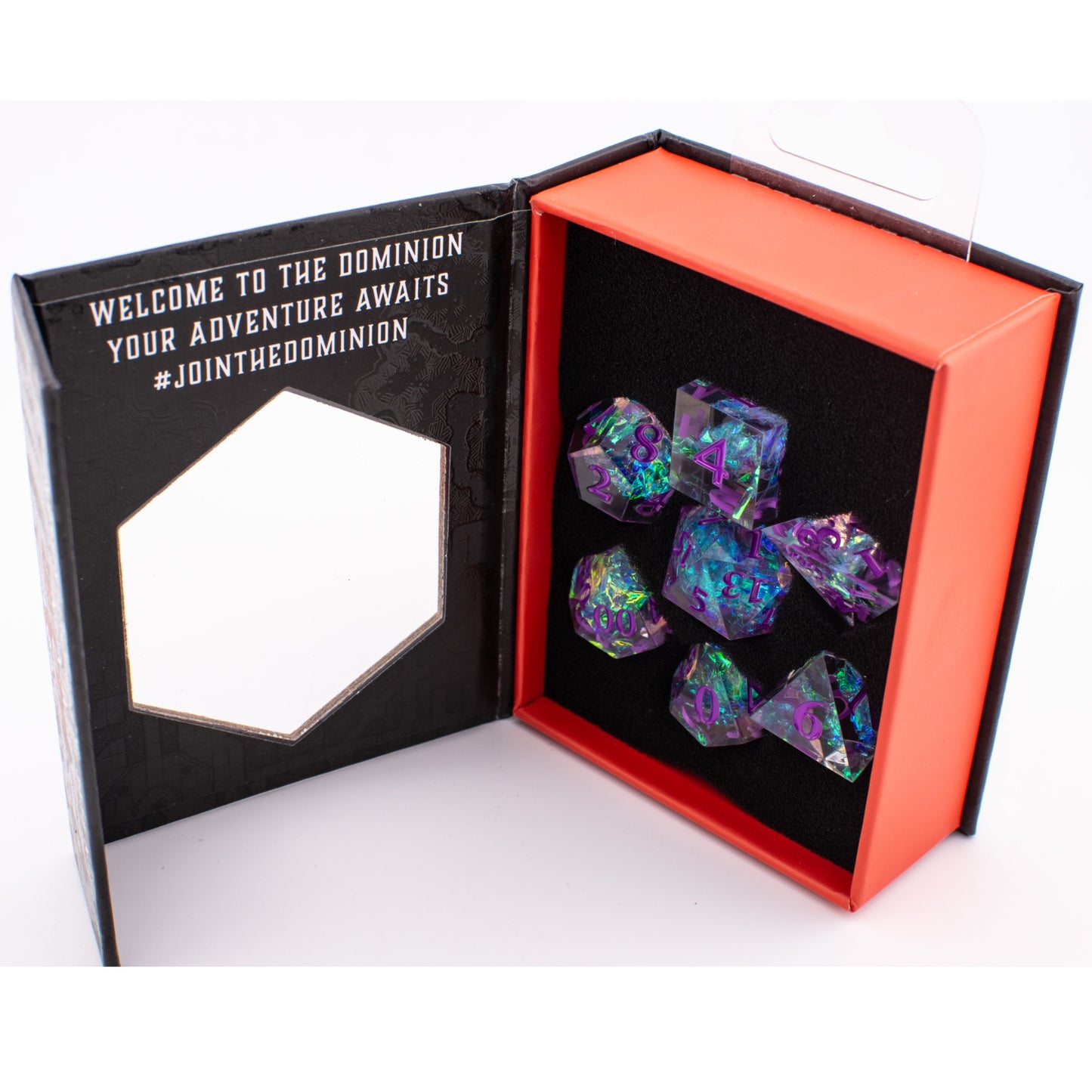Nebula Voyager | Sharp Edge Resin Dice | 7 Piece Set