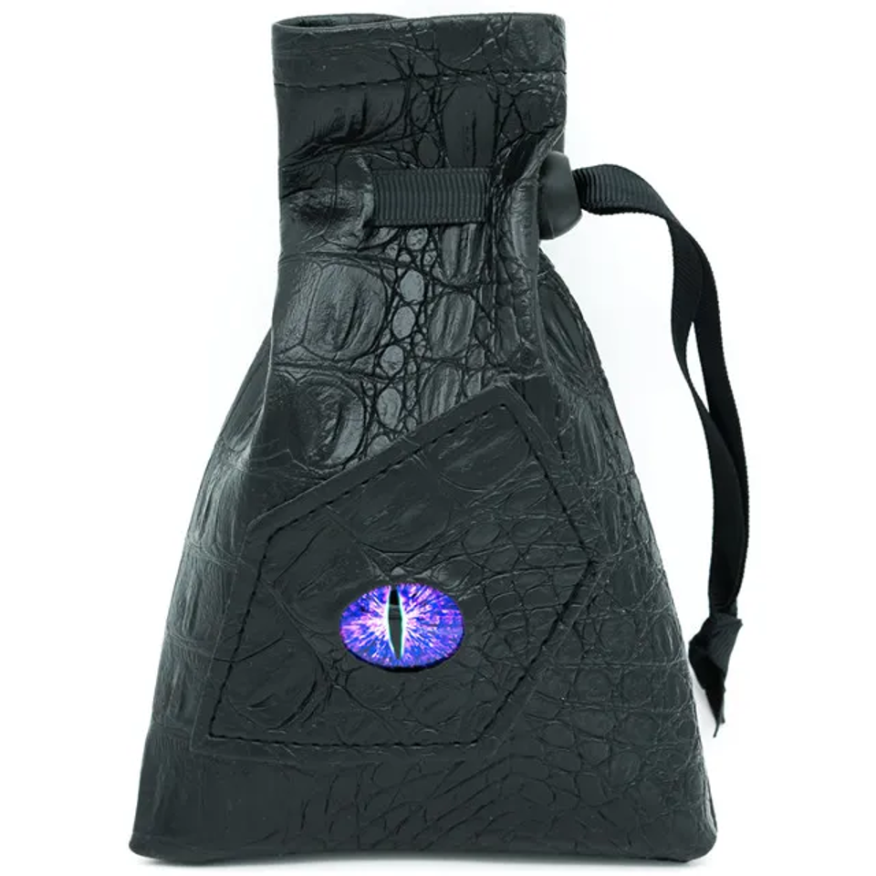 Dragon's Vault | Purple Eye | Vegan Leather Dice Bag
