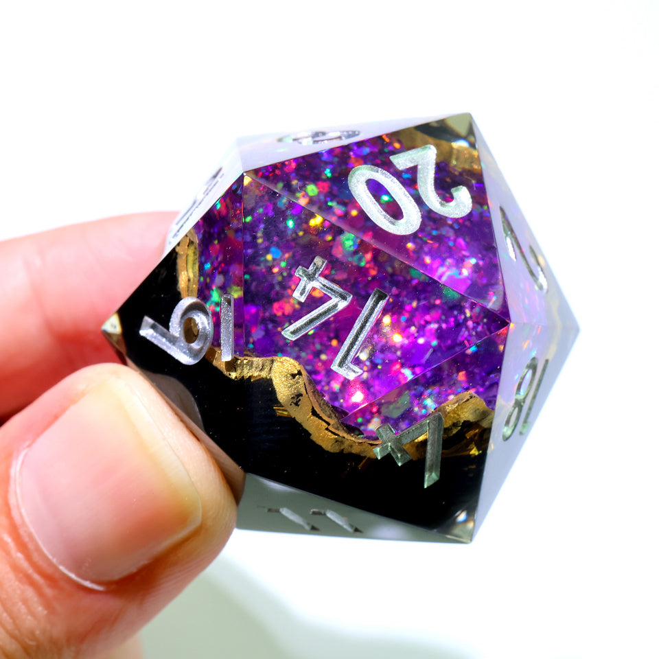Regal Relic | 50mm D20 | Oversized Geode Dice