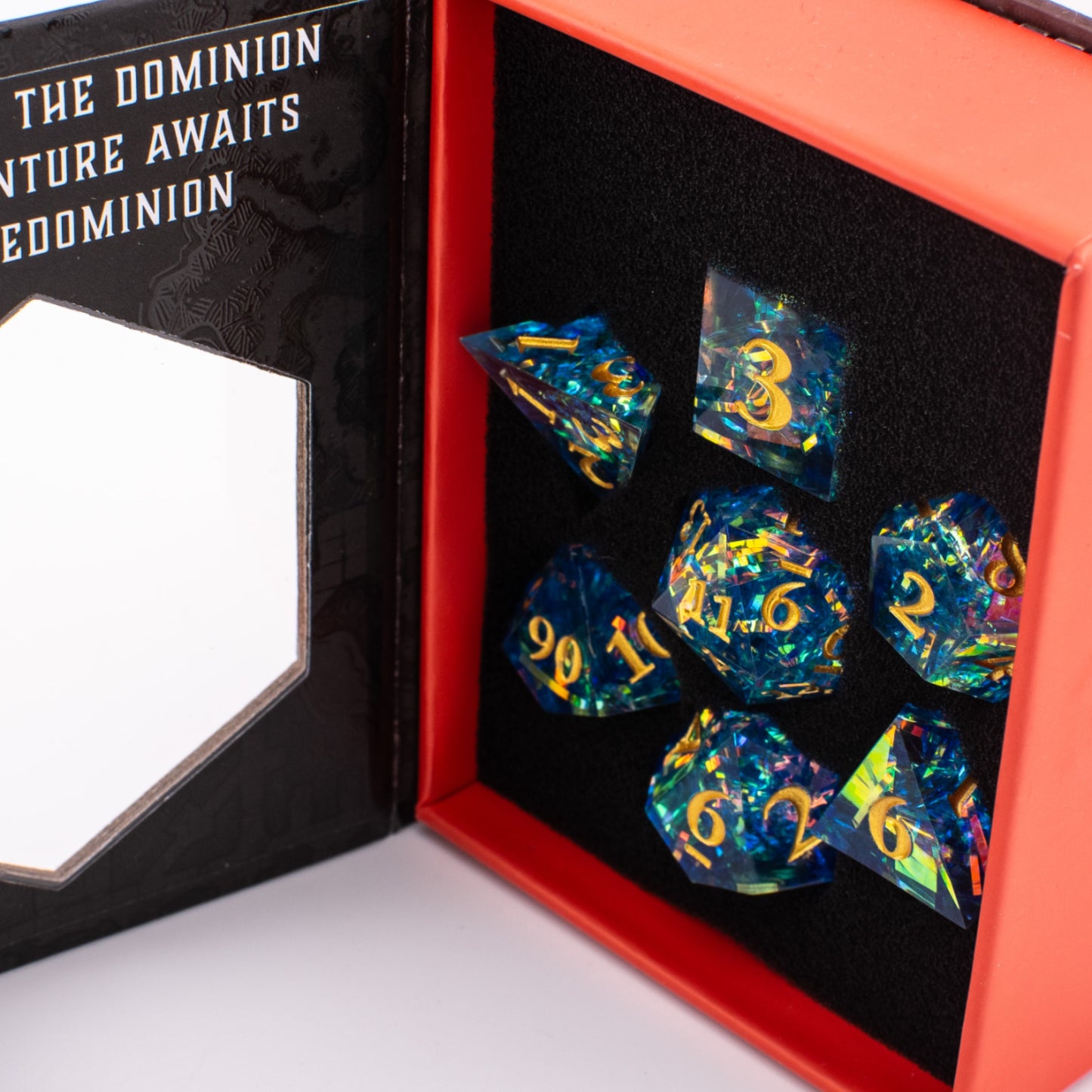 Nebula Voyager | Sharp Edge Dice | Resin | 7 Piece Set