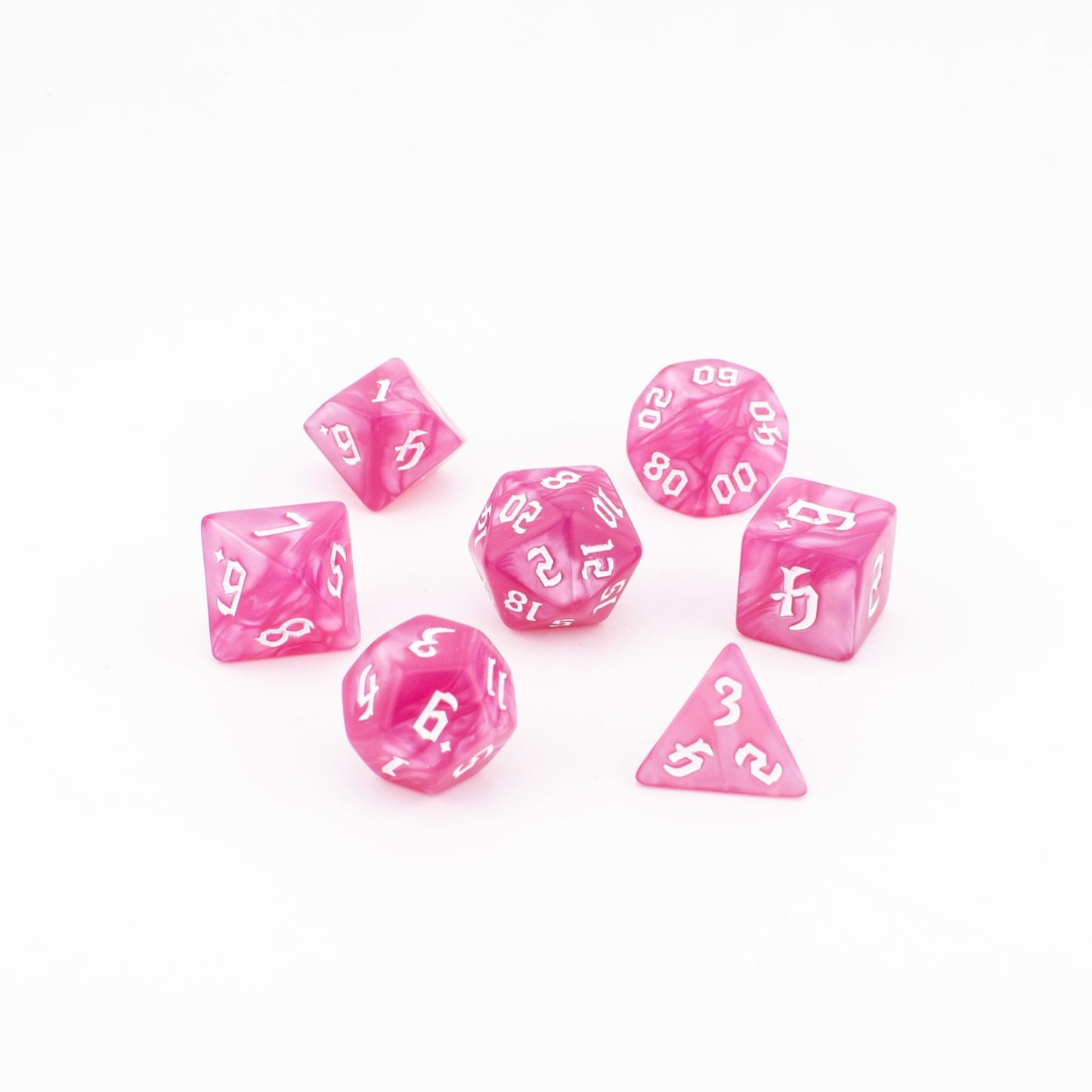 Ethereal Dreamscape | Soft Edge Dice | Acrylic | 7 Piece Set