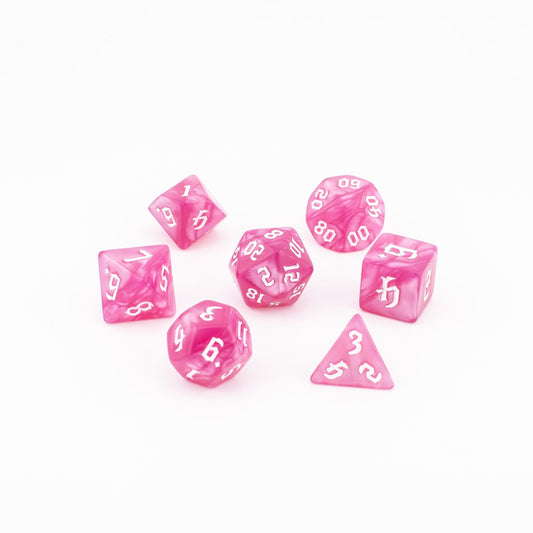 Ethereal Dreamscape | Soft Edge Dice | Acrylic | 7 Piece Set