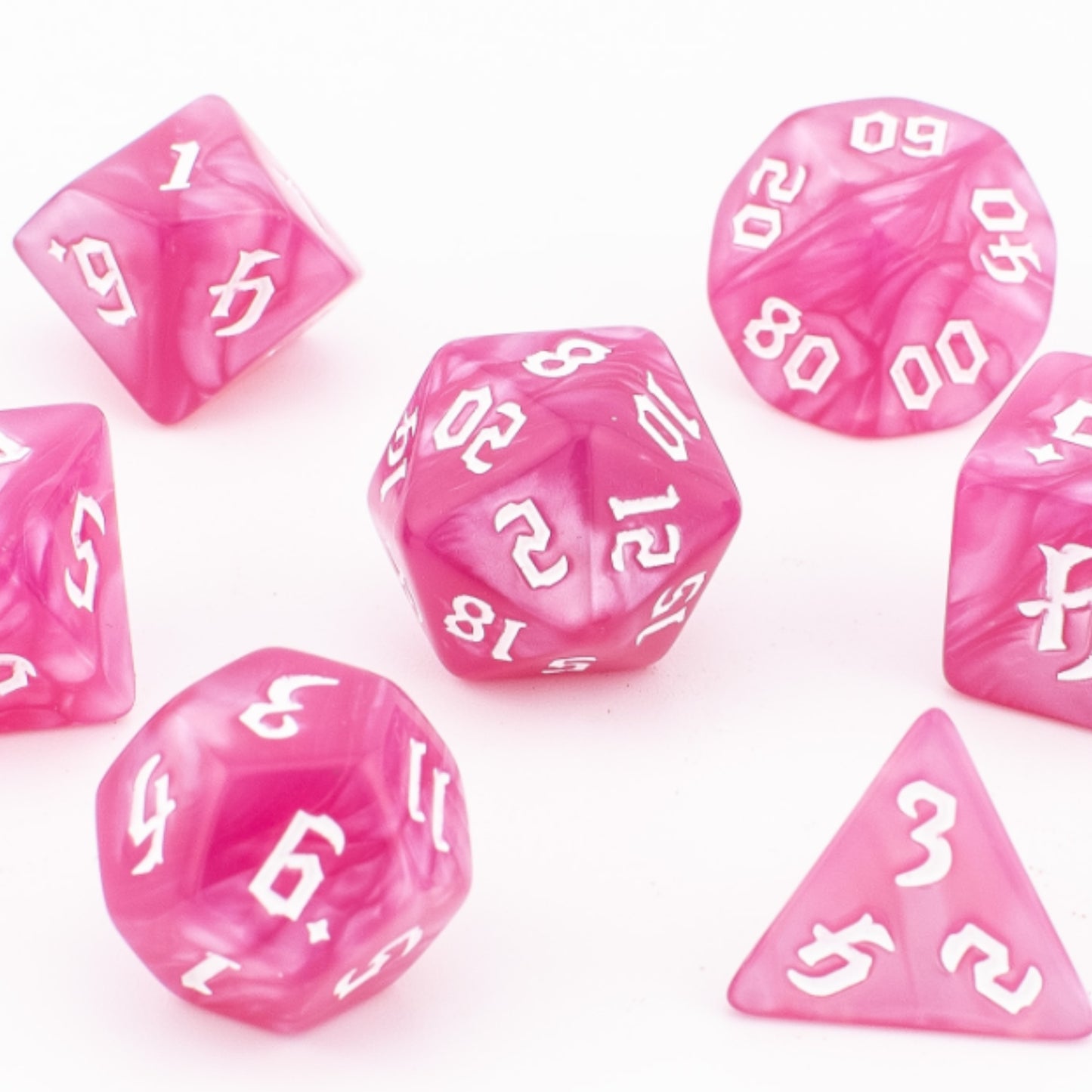 Ethereal Dreamscape | Soft Edge Dice | Acrylic | 7 Piece Set