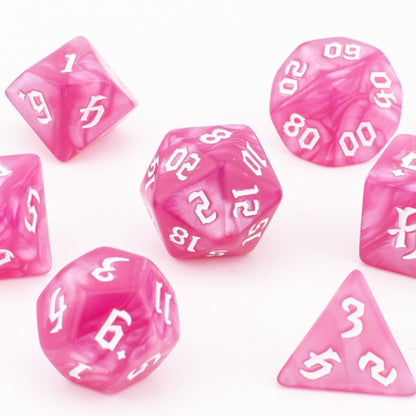Ethereal Dreamscape | Soft Edge Dice | Acrylic | 7 Piece Set