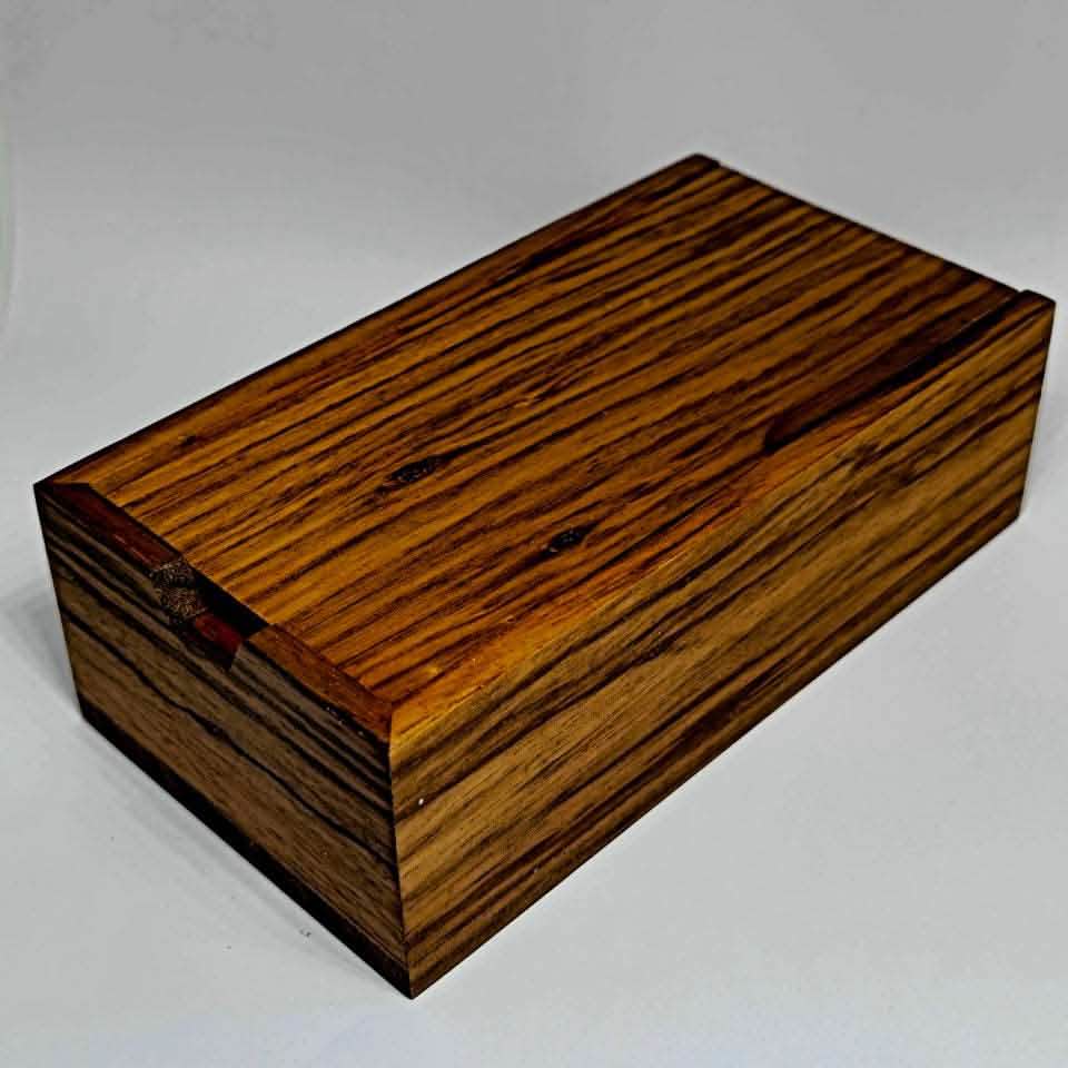 Destinies Keep | Handmade Dice Tower | Zebrawood
