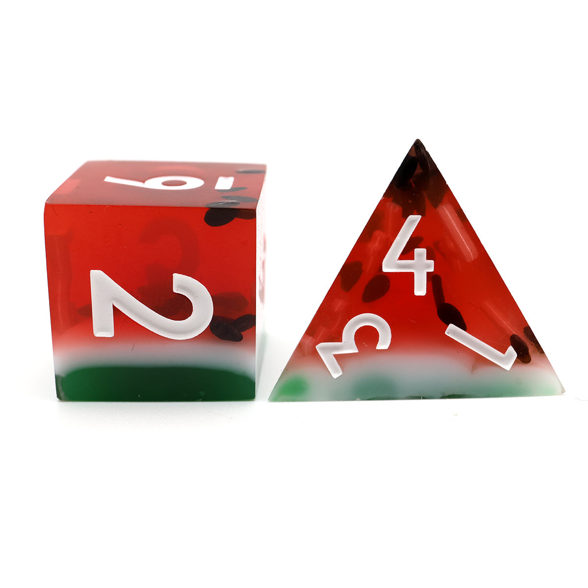 Watermelon Sugar | Sharp Edge Dice | 7 Piece Set