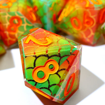 Serpentflare | Art Core Dice | 7 Piece Set