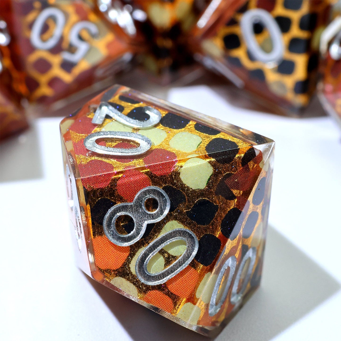Cindercoil | Art Core Dice | 7 Piece Set